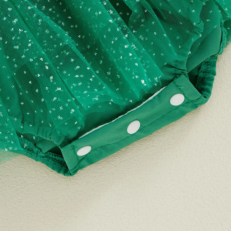 Body Infantil de Encaje Navideño