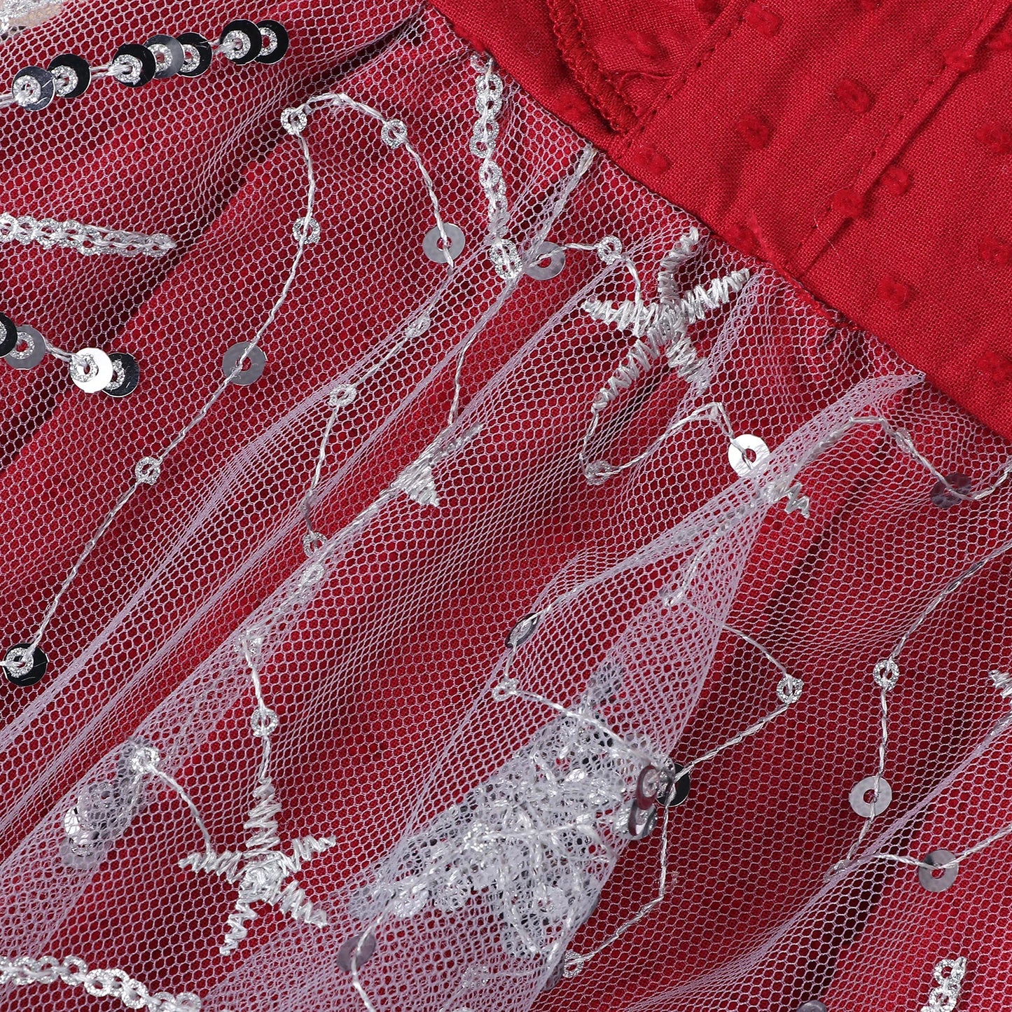 Body Navideño Infantil de Tul y lazo