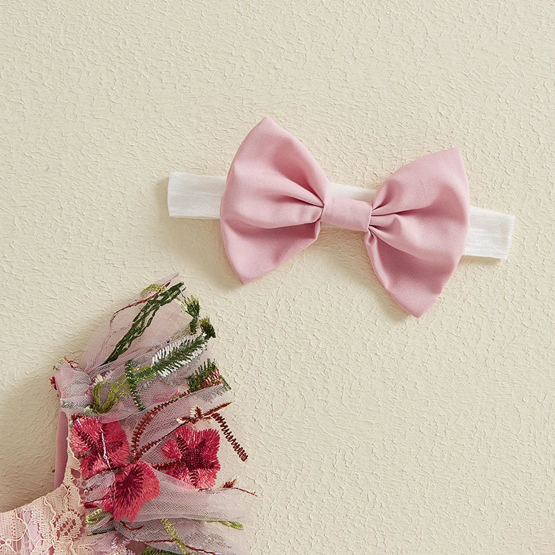 Vestido Infantil con Bordado Floral.