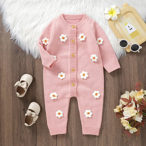 Mono Floral de Punto para Niñas