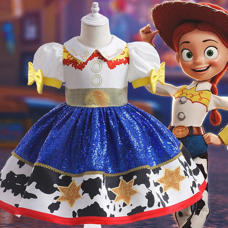 Vestido de fiesta de personajes para niñas