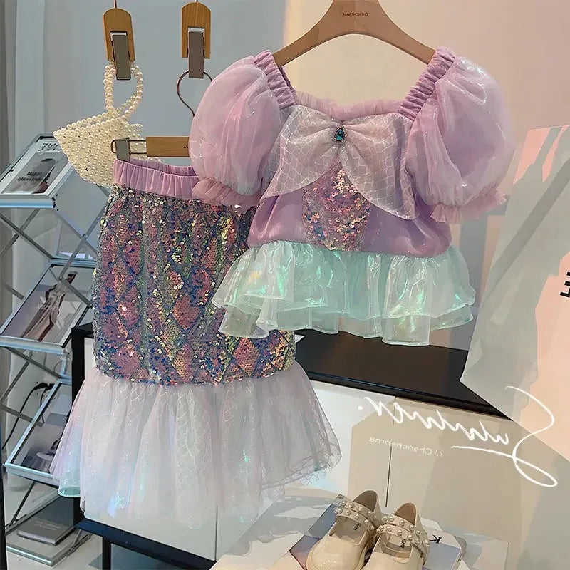 Conjunto de Fiesta de Lentejuelas de Sirena