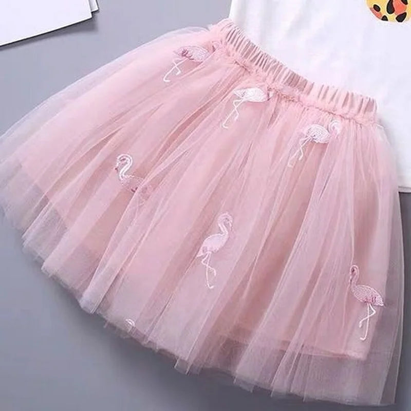 Saia Infantil Tule Flamenco