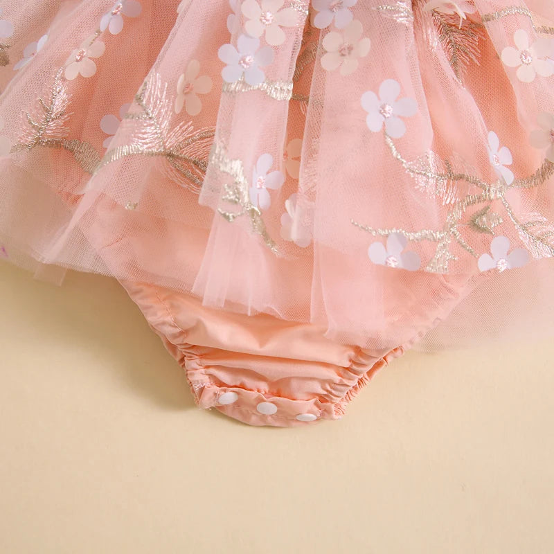 Body infantil con bordado floral