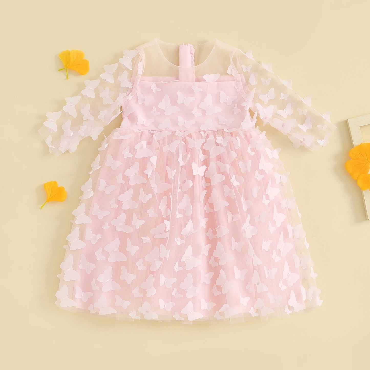 Vestido infantil navideño mariposa