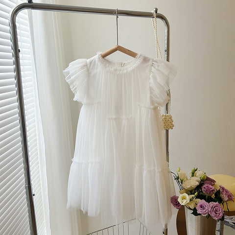 Vestido Infantil Volantes Tul