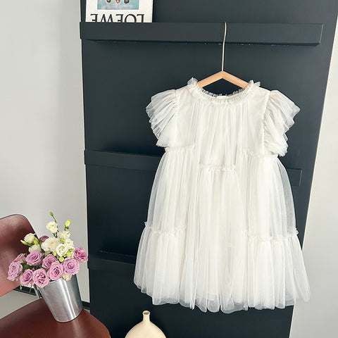 Vestido Infantil Volantes Tul
