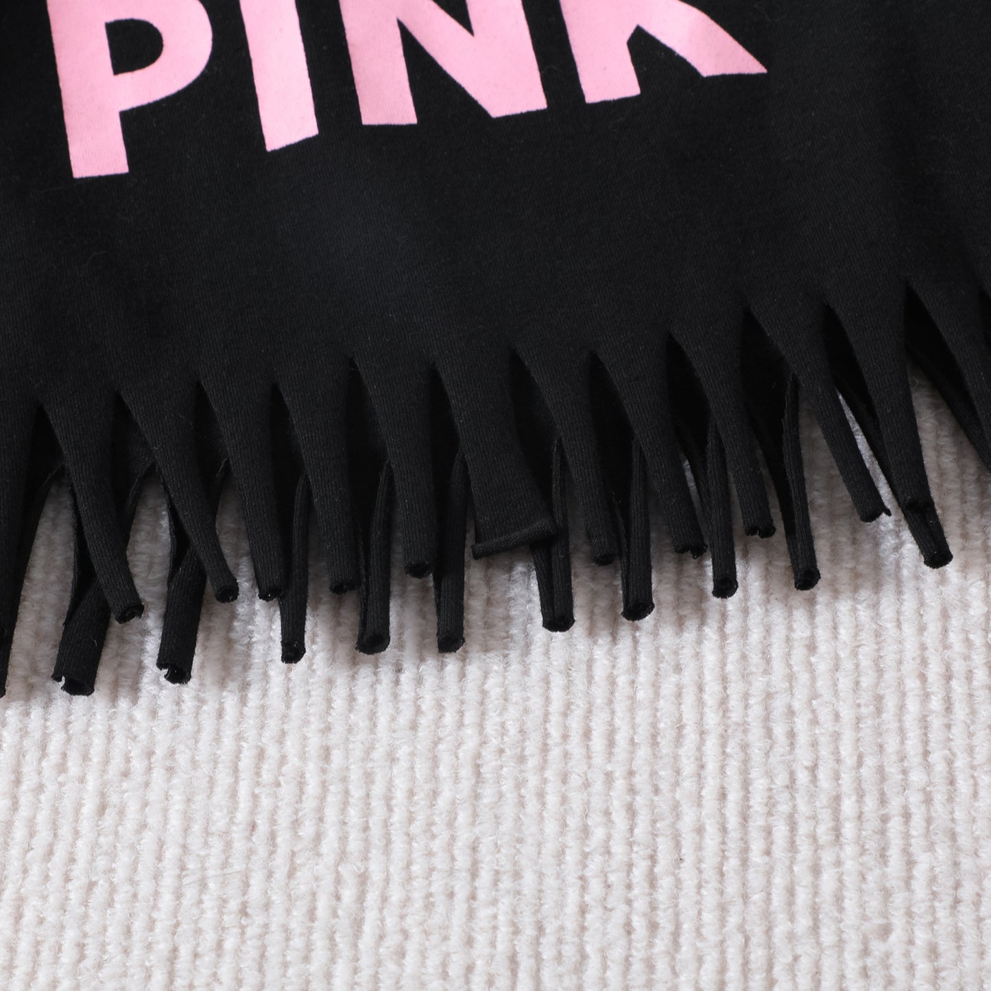 Conjunto infantil mujer negro rosa