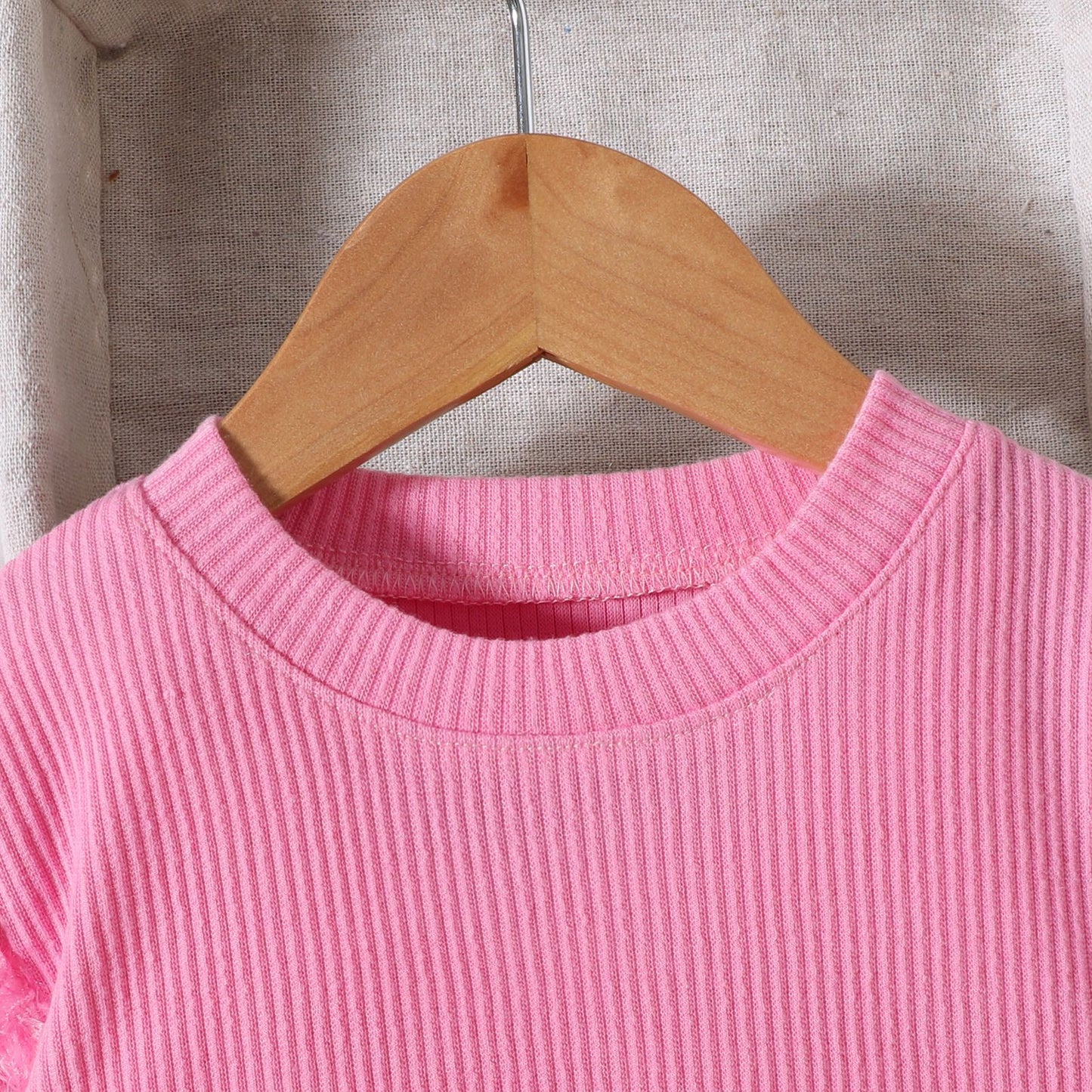 Conjunto Infantil Mujer Peludo Rosa