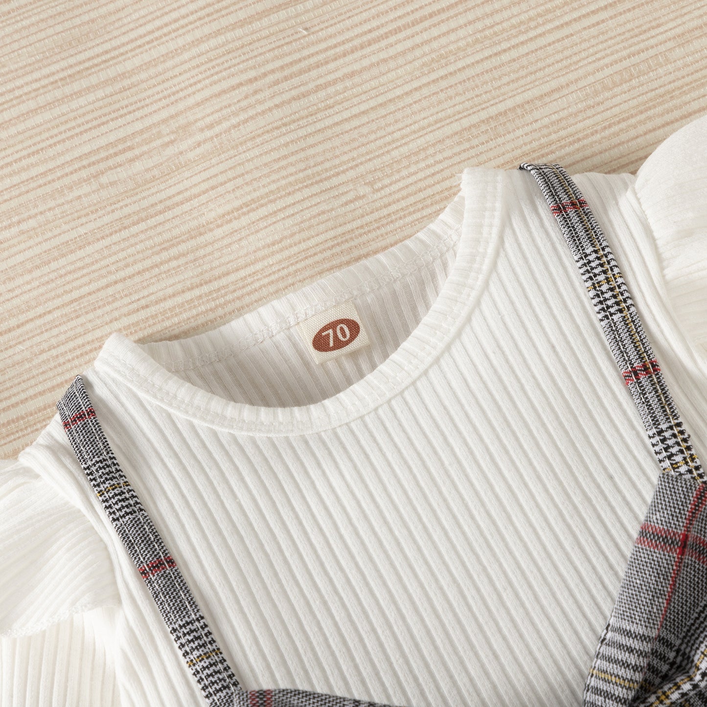 Vestido a Cuadros Con Lazo