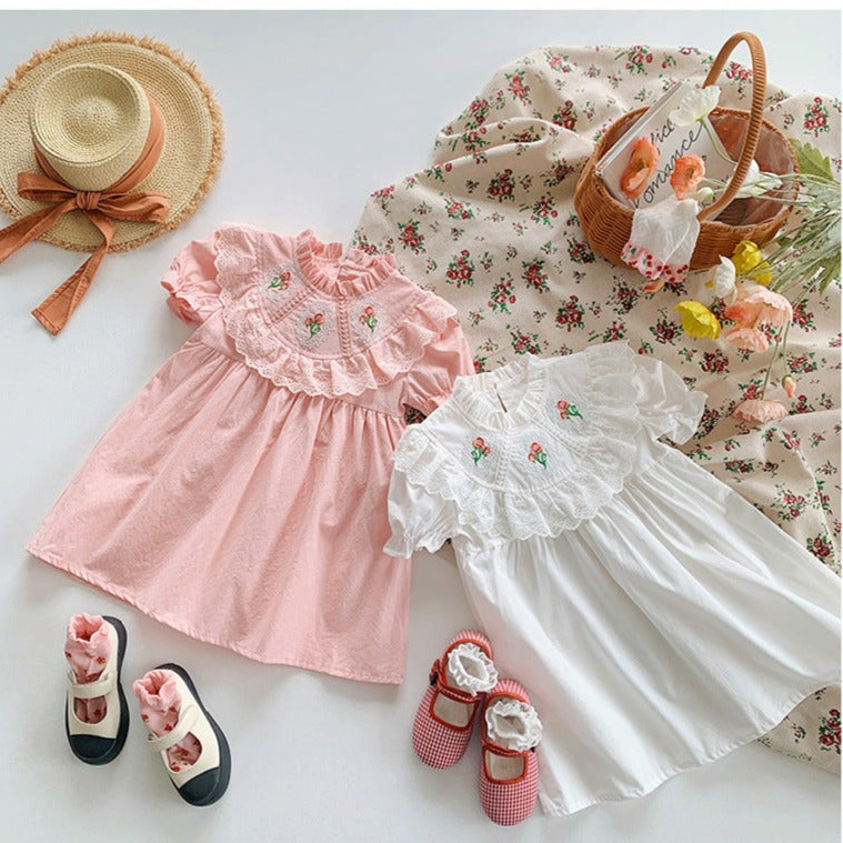Vestido infantil de Encaje floral