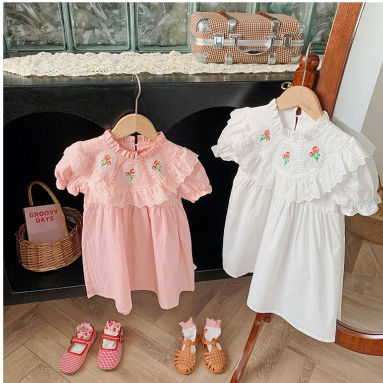 Vestido infantil de Encaje floral