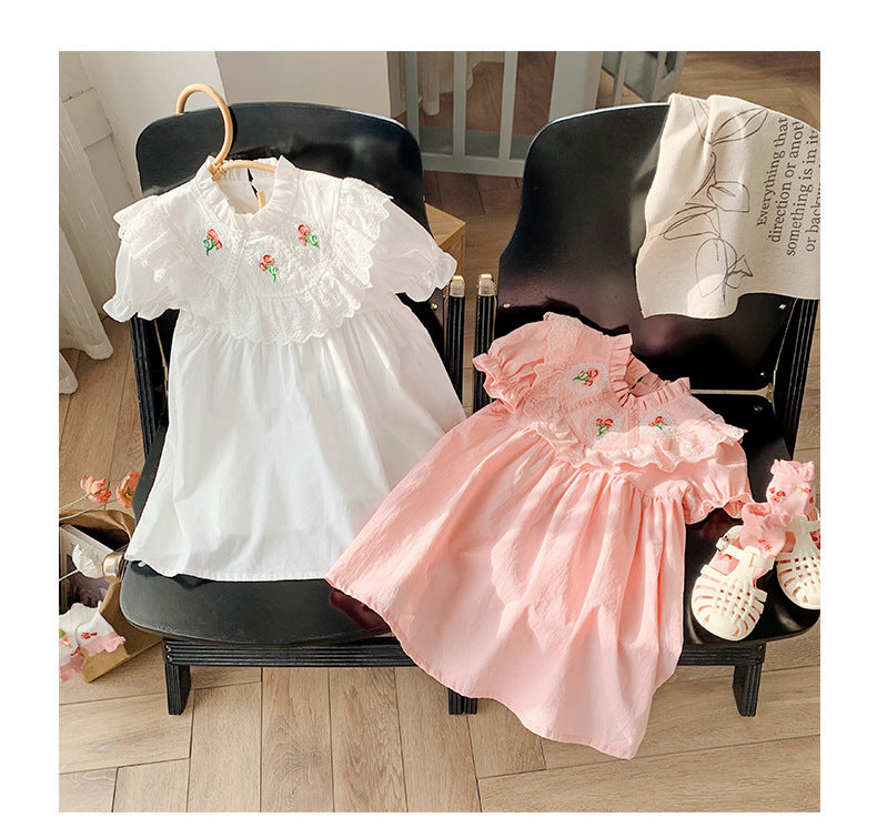 Vestido infantil de Encaje floral