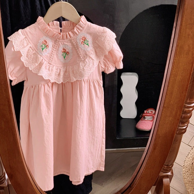 Vestido infantil de Encaje floral