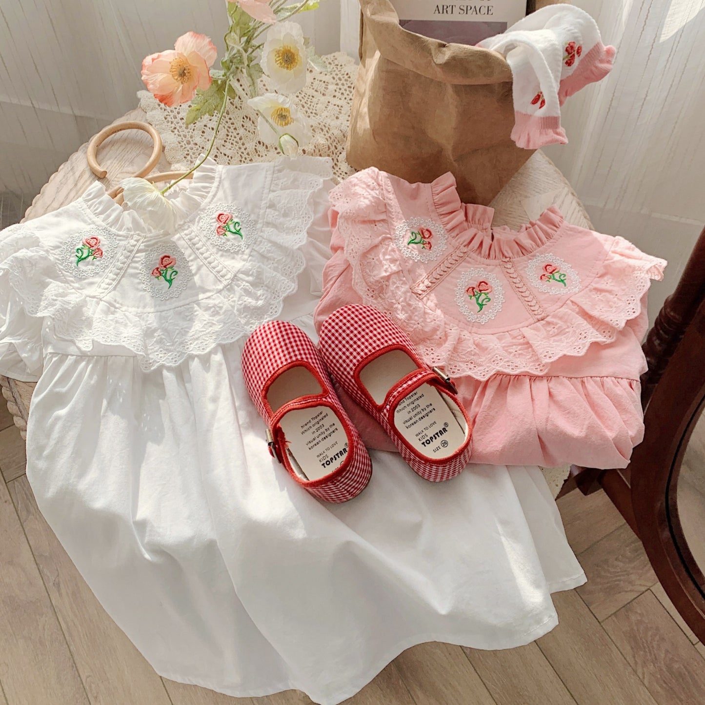Vestido infantil de Encaje floral