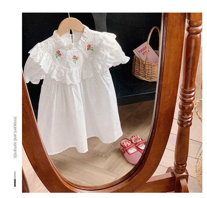 Vestido infantil de Encaje floral