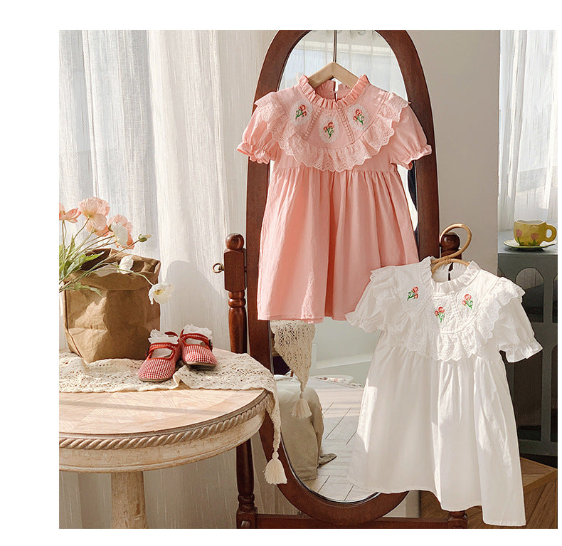 Vestido infantil de Encaje floral