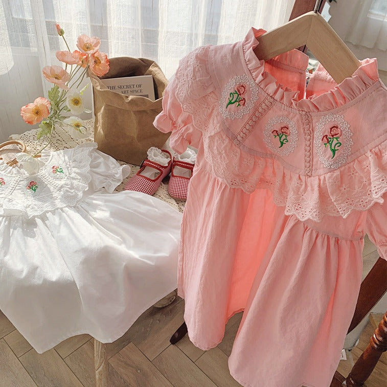Vestido infantil de Encaje floral