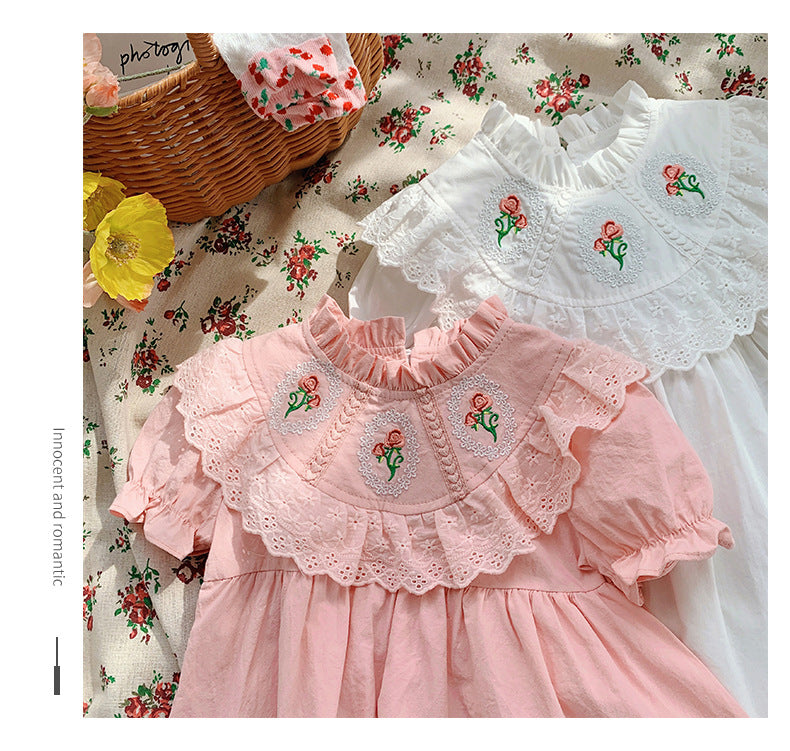 Vestido infantil de Encaje floral