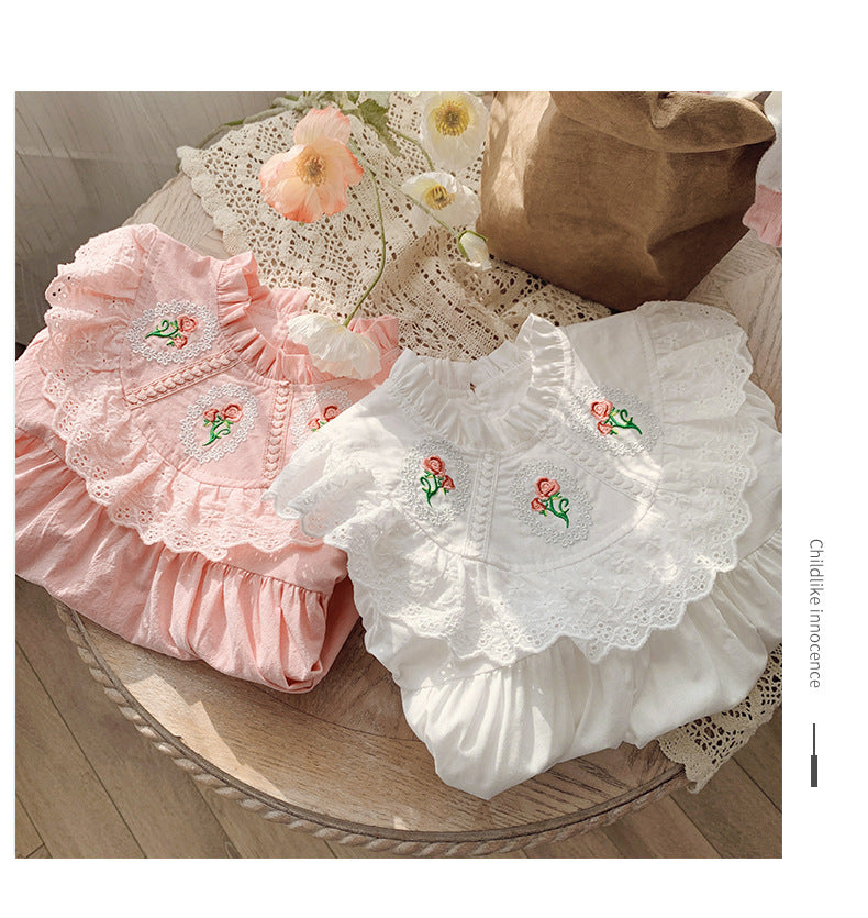 Vestido infantil de Encaje floral