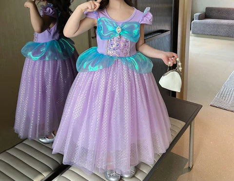 Vestido de Fiesta Infantil Princesa Tul Morado
