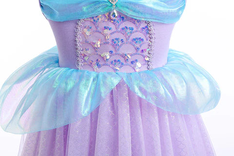 Vestido de Fiesta Infantil Princesa Tul Morado