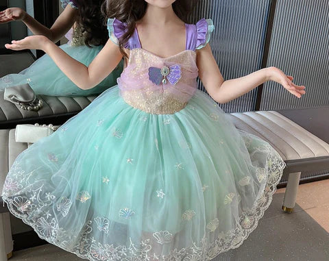 Vestido de Fiesta Infantil Sirena