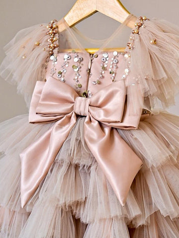 Vestido de Fiesta Infantil Pedrarias Tul Puffante
