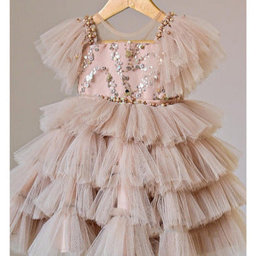 Vestido de Fiesta Infantil Pedrarias Tul Puffante