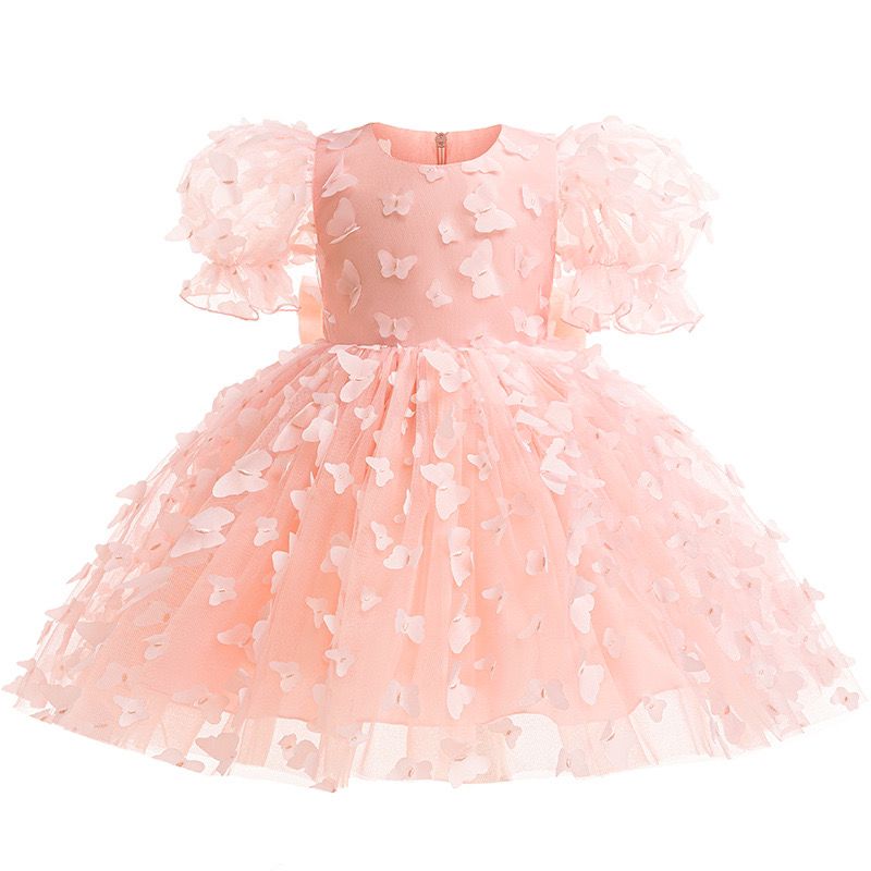 Vestido Infantil Tul Mariposas