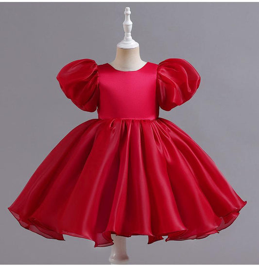Vestido infantil de Tul Hinchado