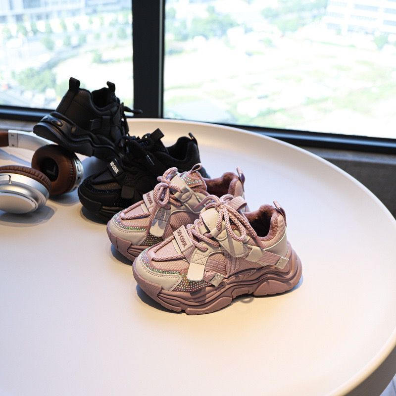 Zapatillas Infantiles Negras Brillantes