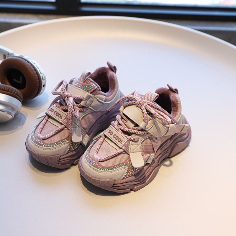 Zapatillas Infantiles Negras Brillantes