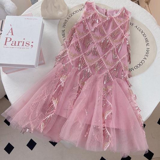 Vestido de Fiesta de Lentejuelas para Niños