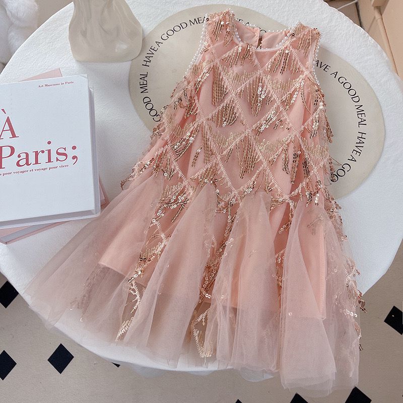Vestido de Fiesta de Lentejuelas para Niños