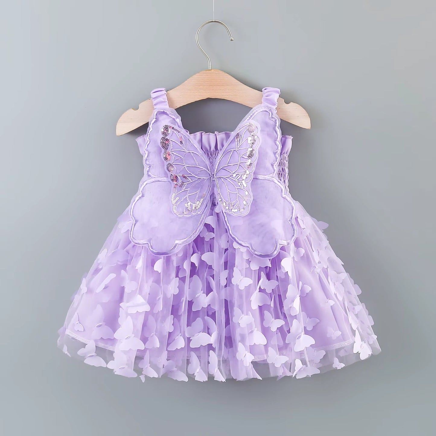 Vestido infantil Mariposas con alas