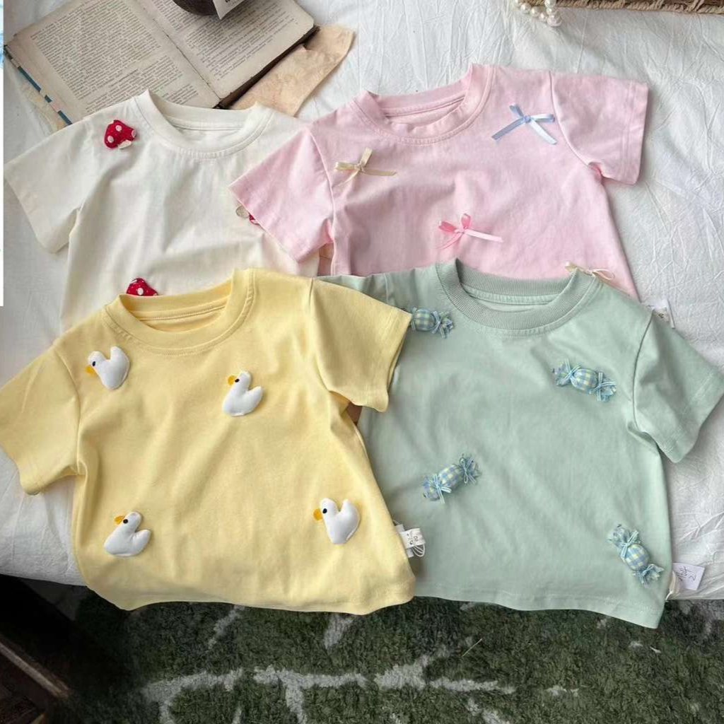 Camiseta infantil de verano para mujer