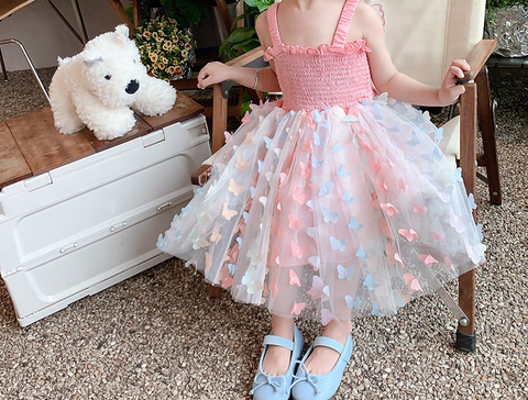 Vestidos Coloridos Alas De Mariposa Princesa