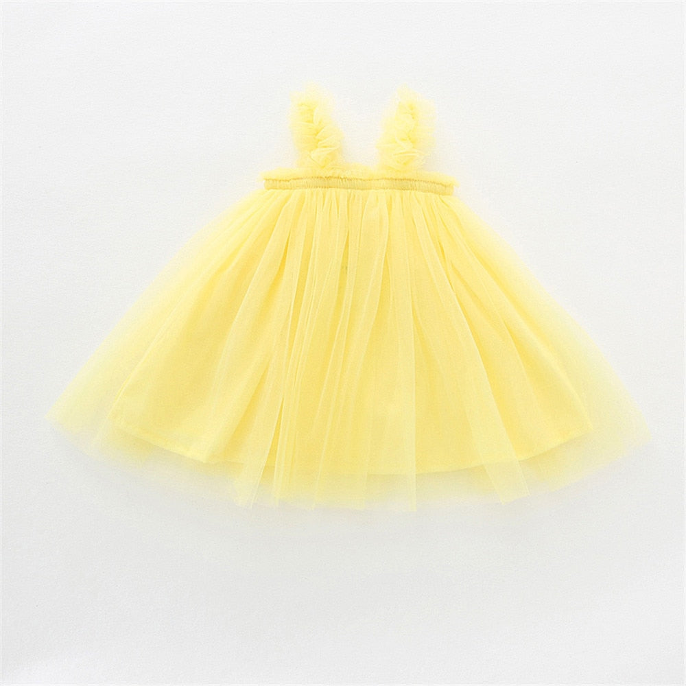 Vestido Infantil Tirante Tul
