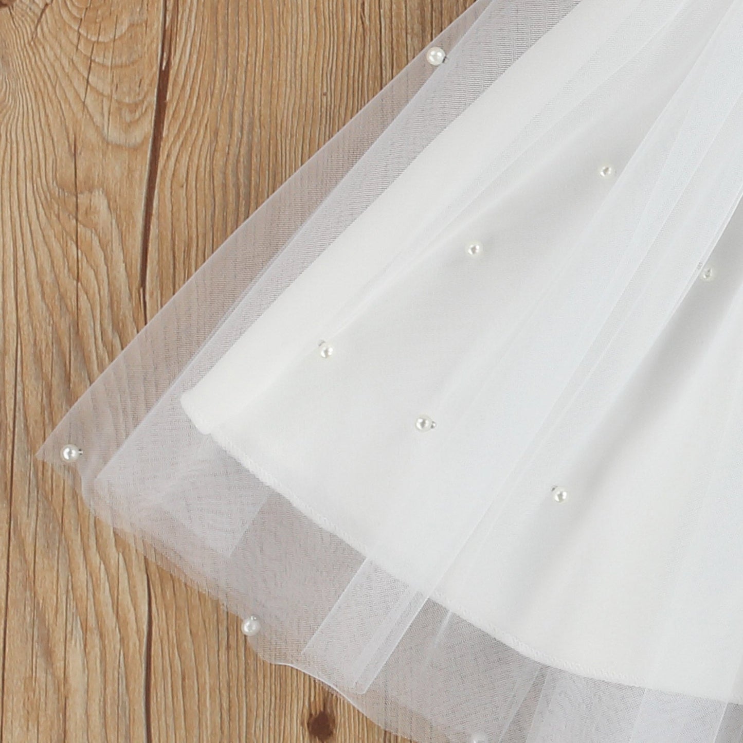 Vestido Infantil Blanco Purpurina
