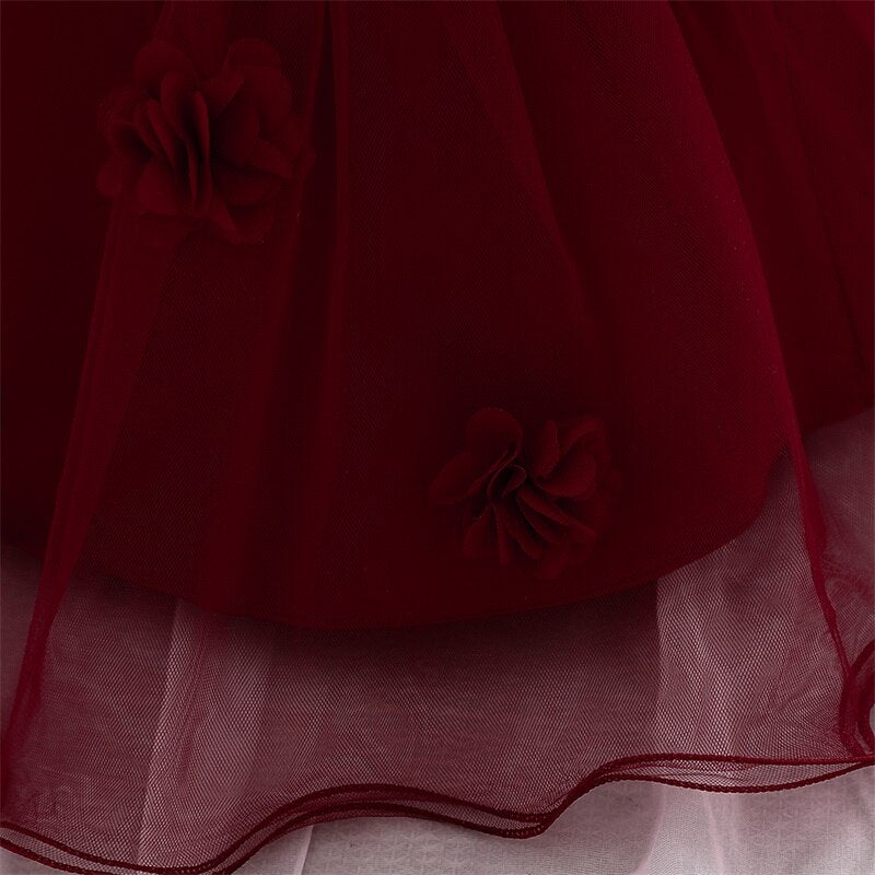 Vestido de Fiesta Infantil Rosas