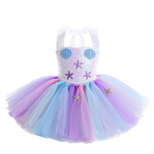 Vestido Fiesta Infantil Tul Sirena