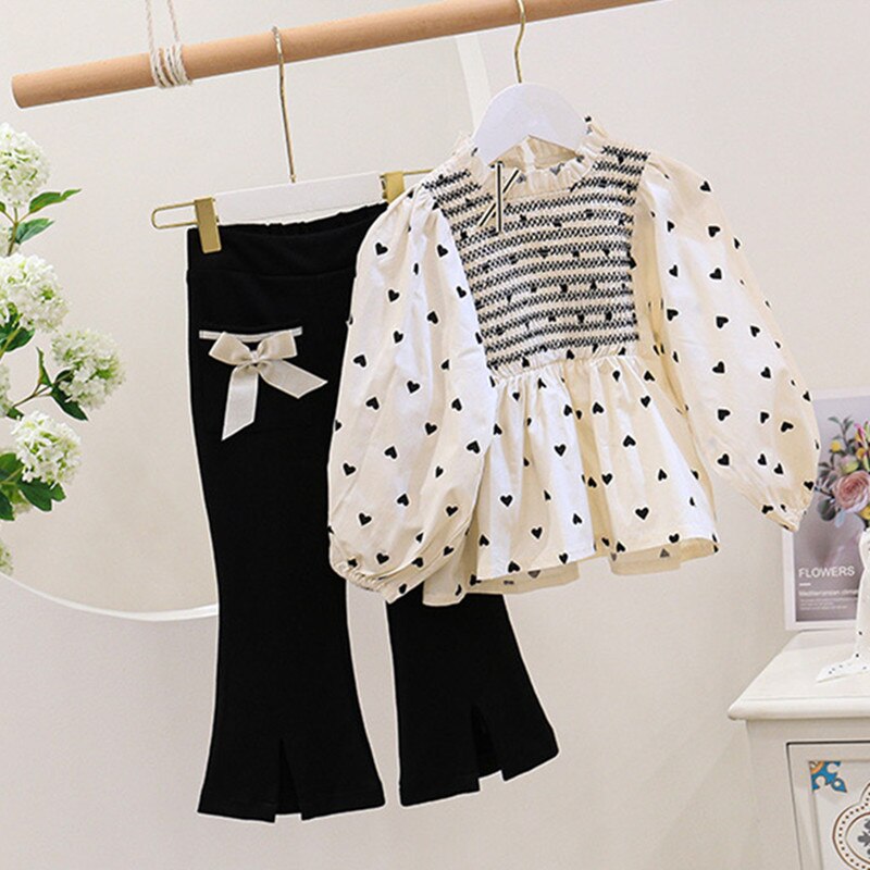 Conjunto de otoño para niñas pequeñas