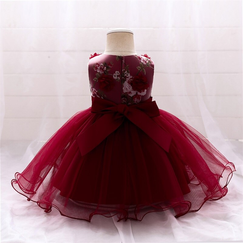 Vestido de Fiesta Infantil Rosas