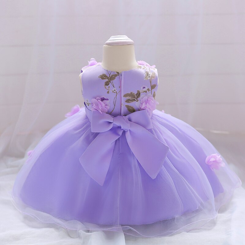 Vestido de Fiesta Infantil Rosas