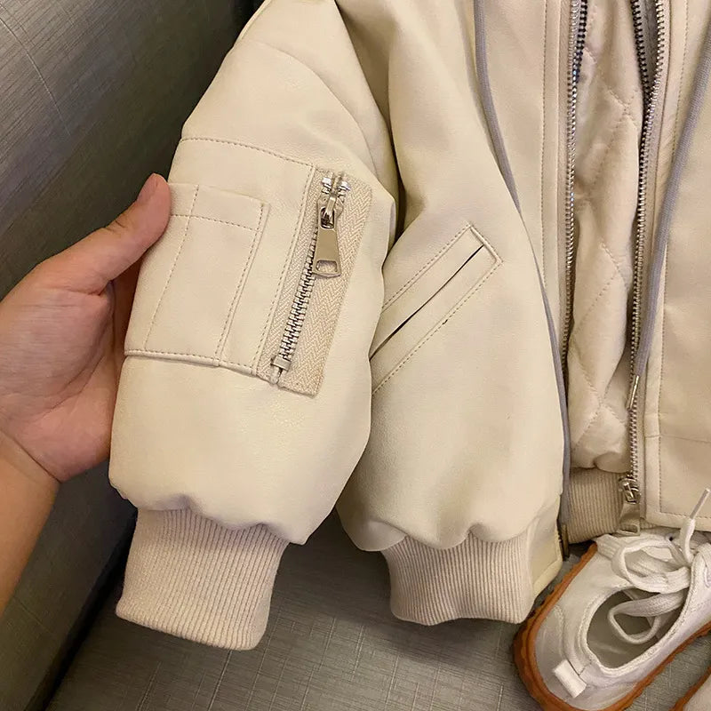 Chaqueta de PU de moda