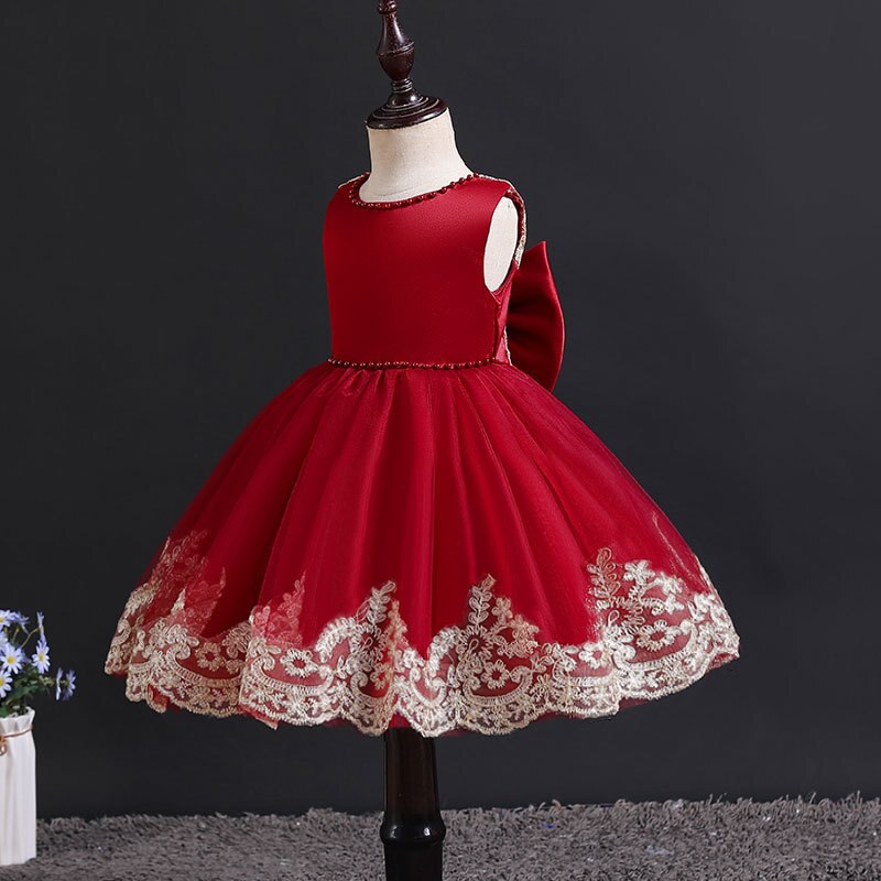 Vestido Infantil de Encaje Princesa Encaje