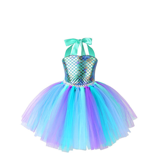 Vestido Fiesta Infantil Tul Sirena