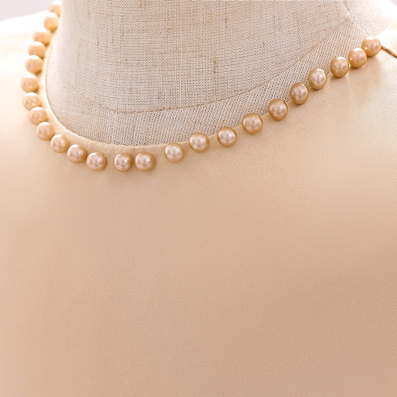 Vestido Fiesta Infantil Encaje Dorado