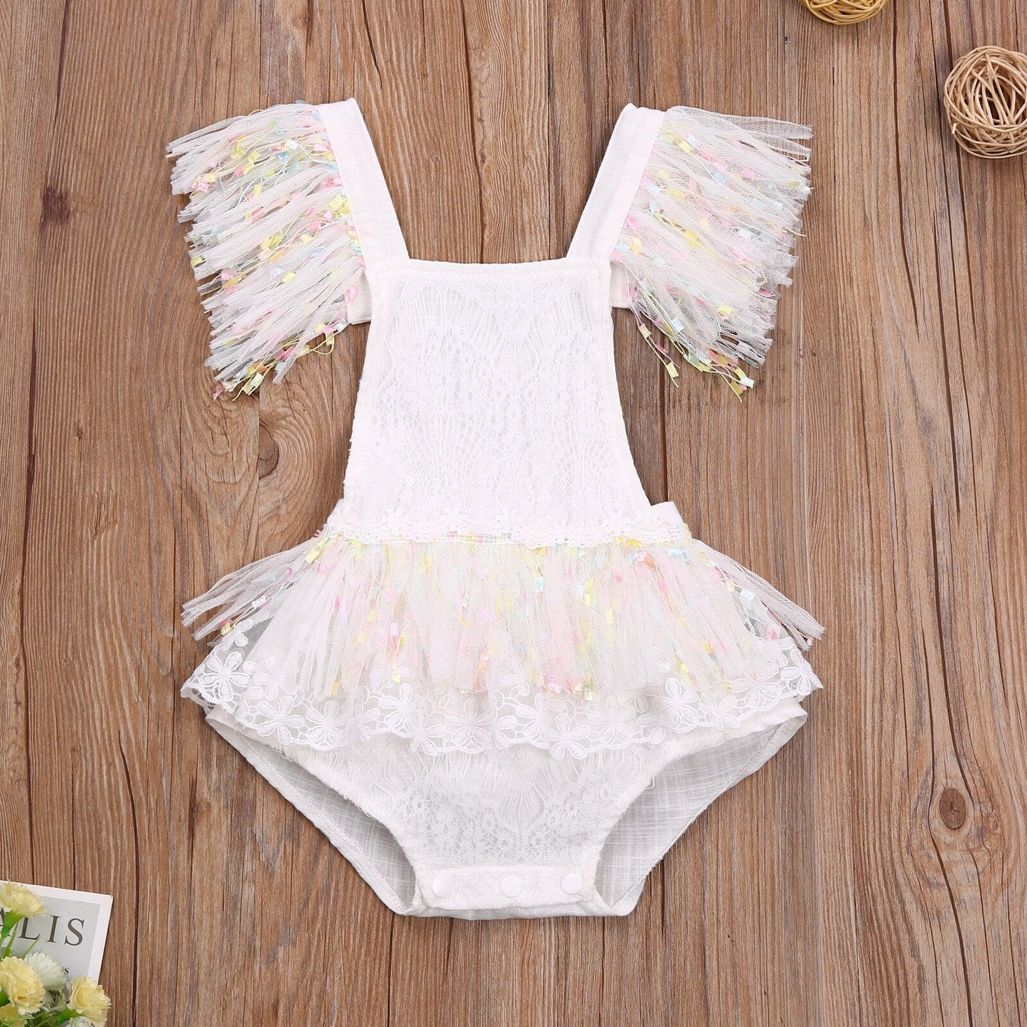 Body Infantil Encaje Blanco